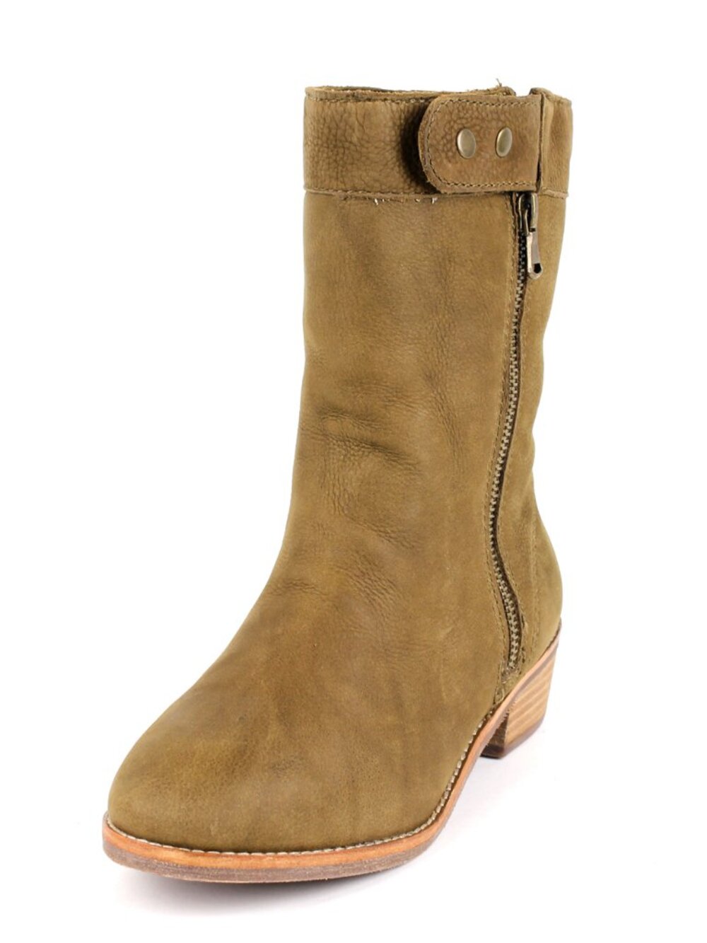 Joe's Jeans Groovy Khaki Ankle High Flat Boots